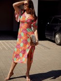 Light patterned midi dress 3405 - Online store - Boutique